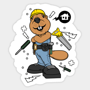 Beaver engineer Sticker